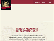 Tablet Screenshot of contedecesare.at